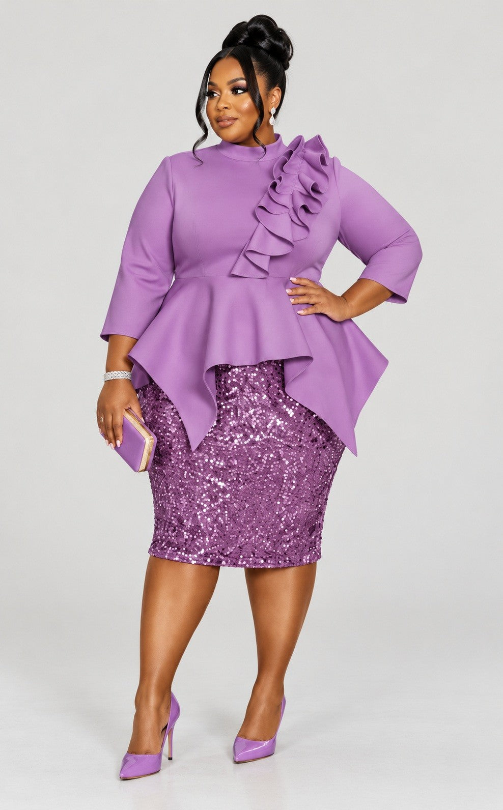The 'Eminence' Tailored Sequin dress