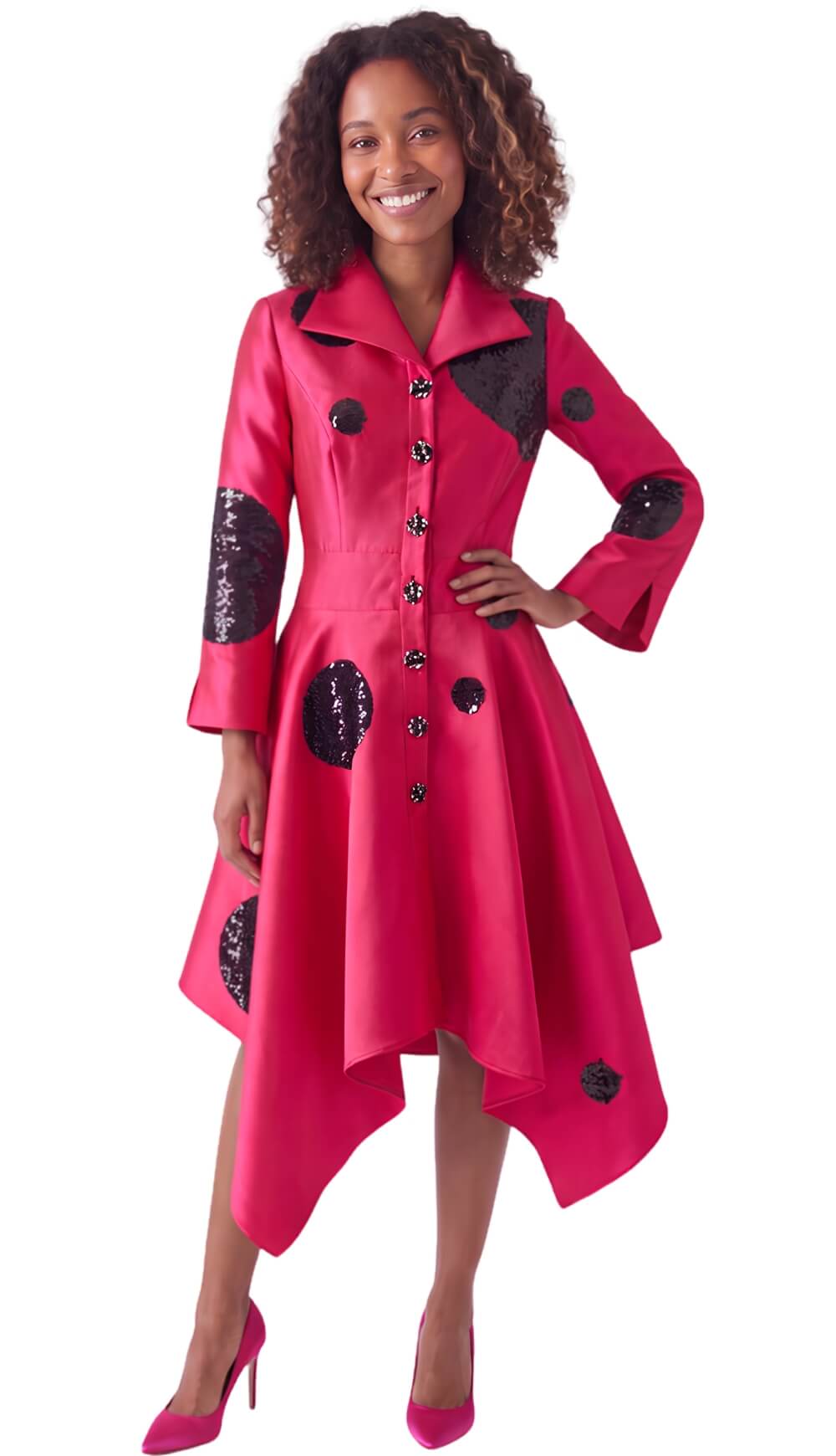 Pleated Sequin Circle Dress