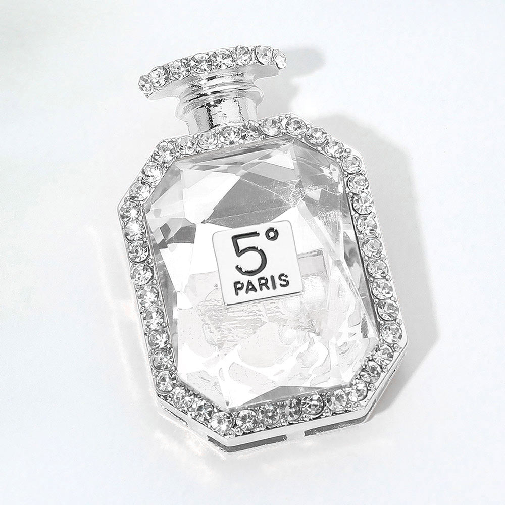 No. 5 Paris Message Perfume Pin Brooch