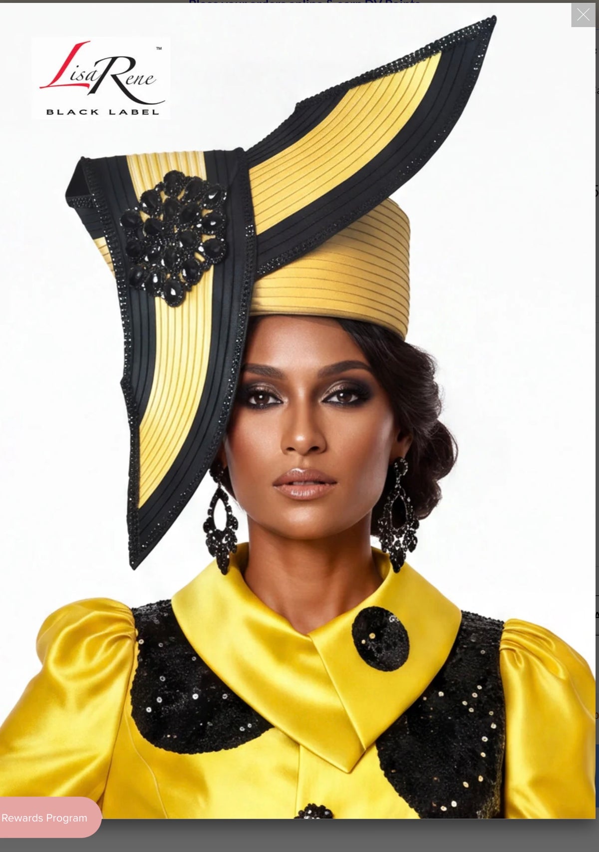 Lisa Rene Asymmetrical Statement Hat (H12205)