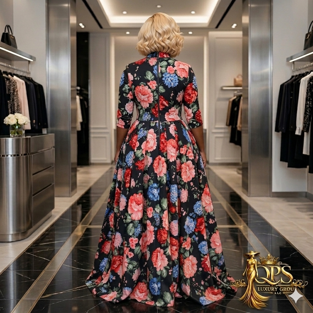 The Grand Entrance floral dress