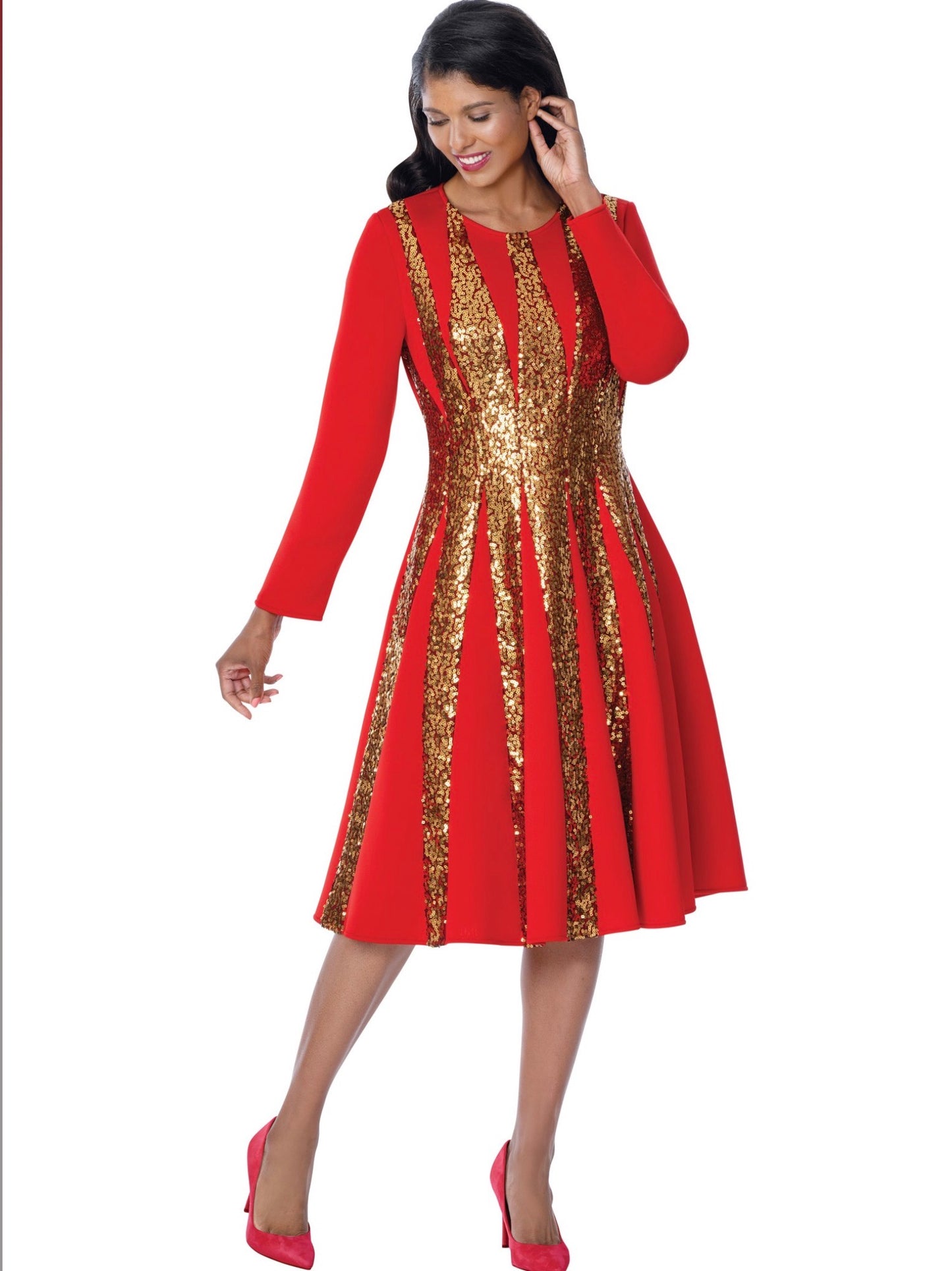 The Gilded Ruby Midi dress