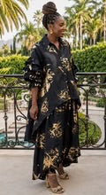 The "Gilded Splash" Asymmetrical Pant Set