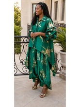 The "Gilded Splash" Asymmetrical Pant Set