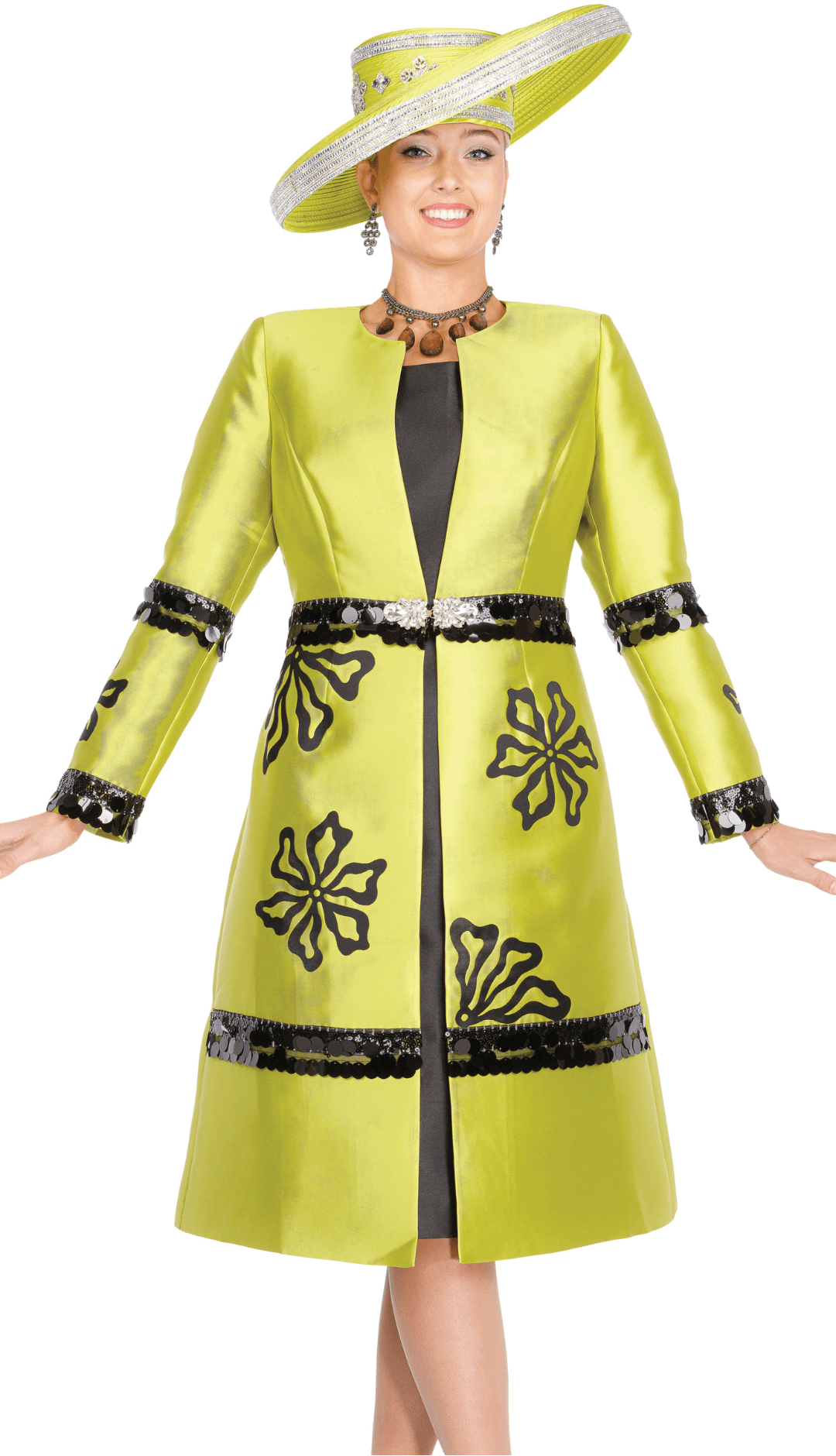 Champagne Italy 6108: The Olive Blossom Duster & Dress Ensemble