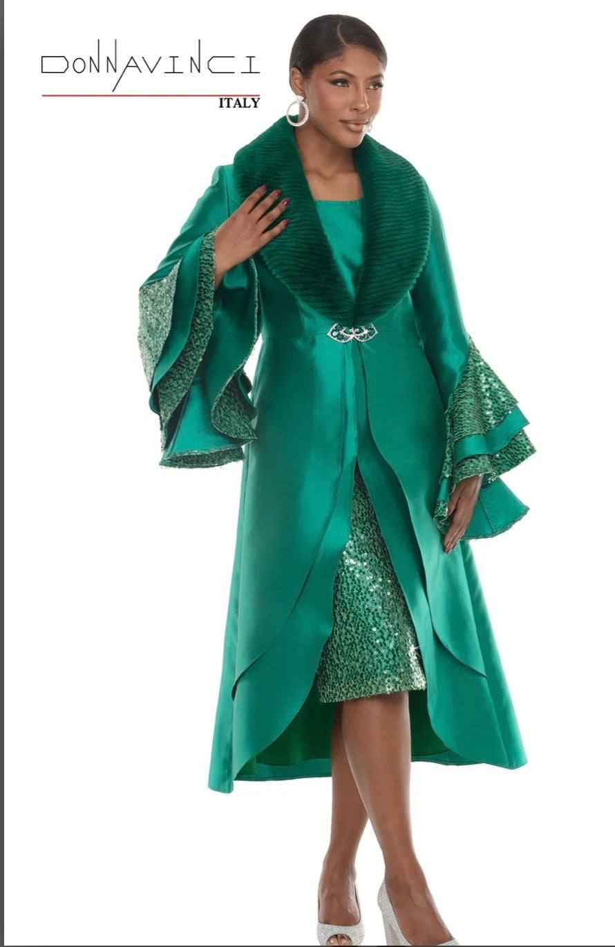 Donna Vinci 12308 Virtual Silk Dress & Jacket Set
