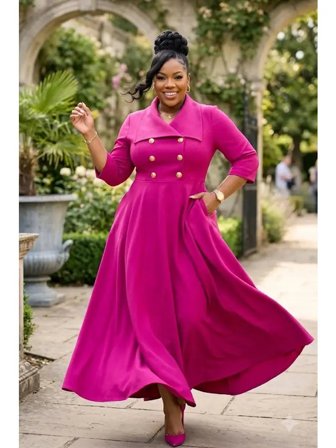 The Imperial Double-Breasted Coat Dress