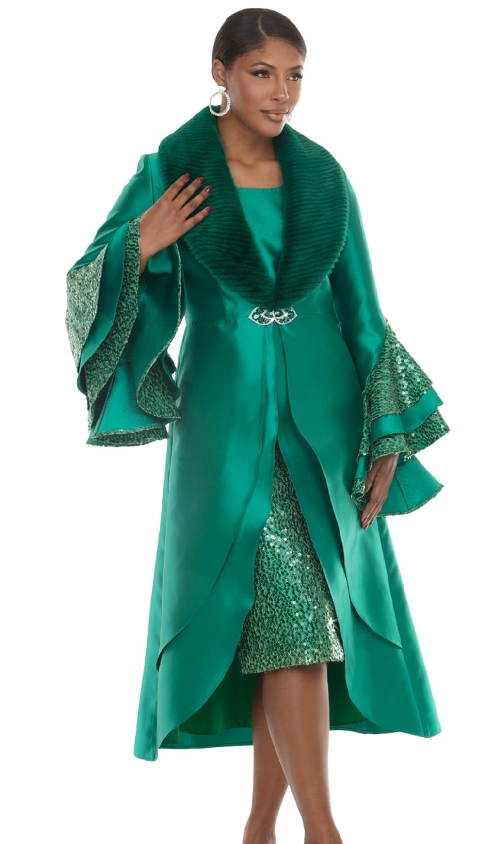 Donna Vinci 12308 Virtual Silk Dress & Jacket Set