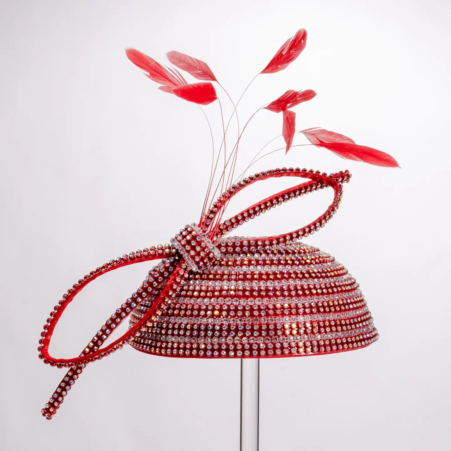 The Deco Brilliance Rhinestone Fascinator