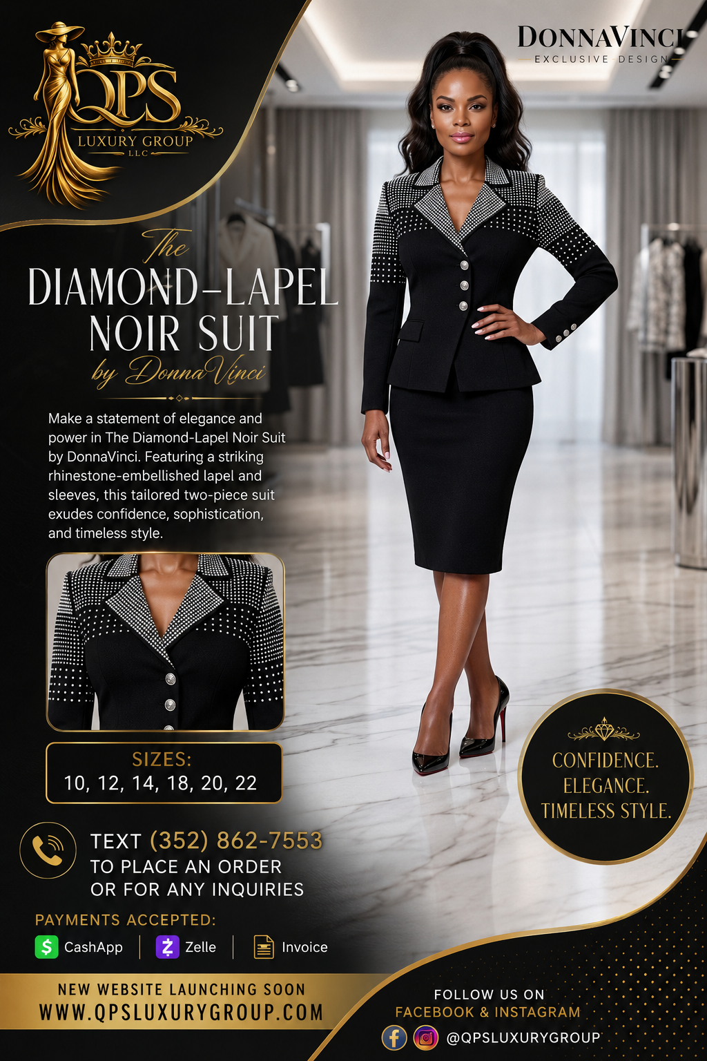 The Diamond-Lapel Noir knit