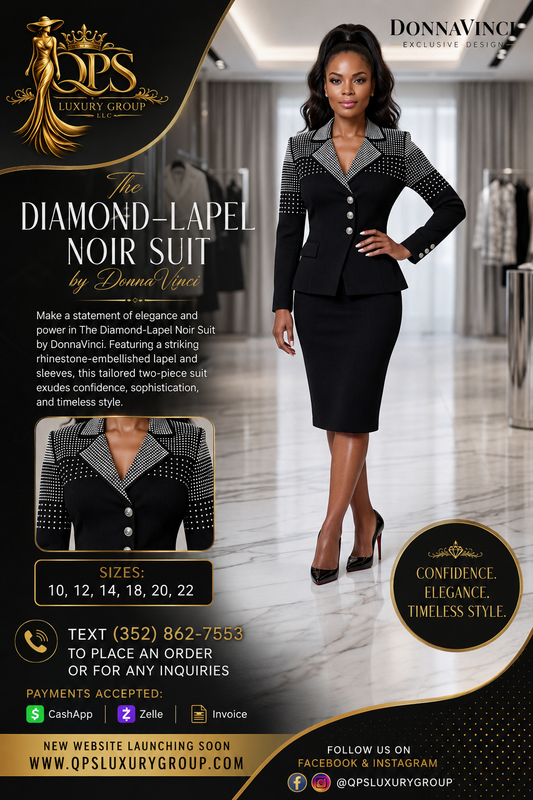The Diamond-Lapel Noir knit