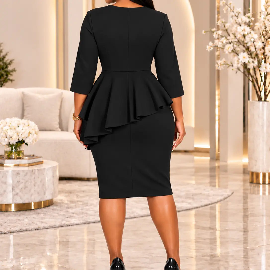 The Signature Asymmetrical Peplum Skirt Set