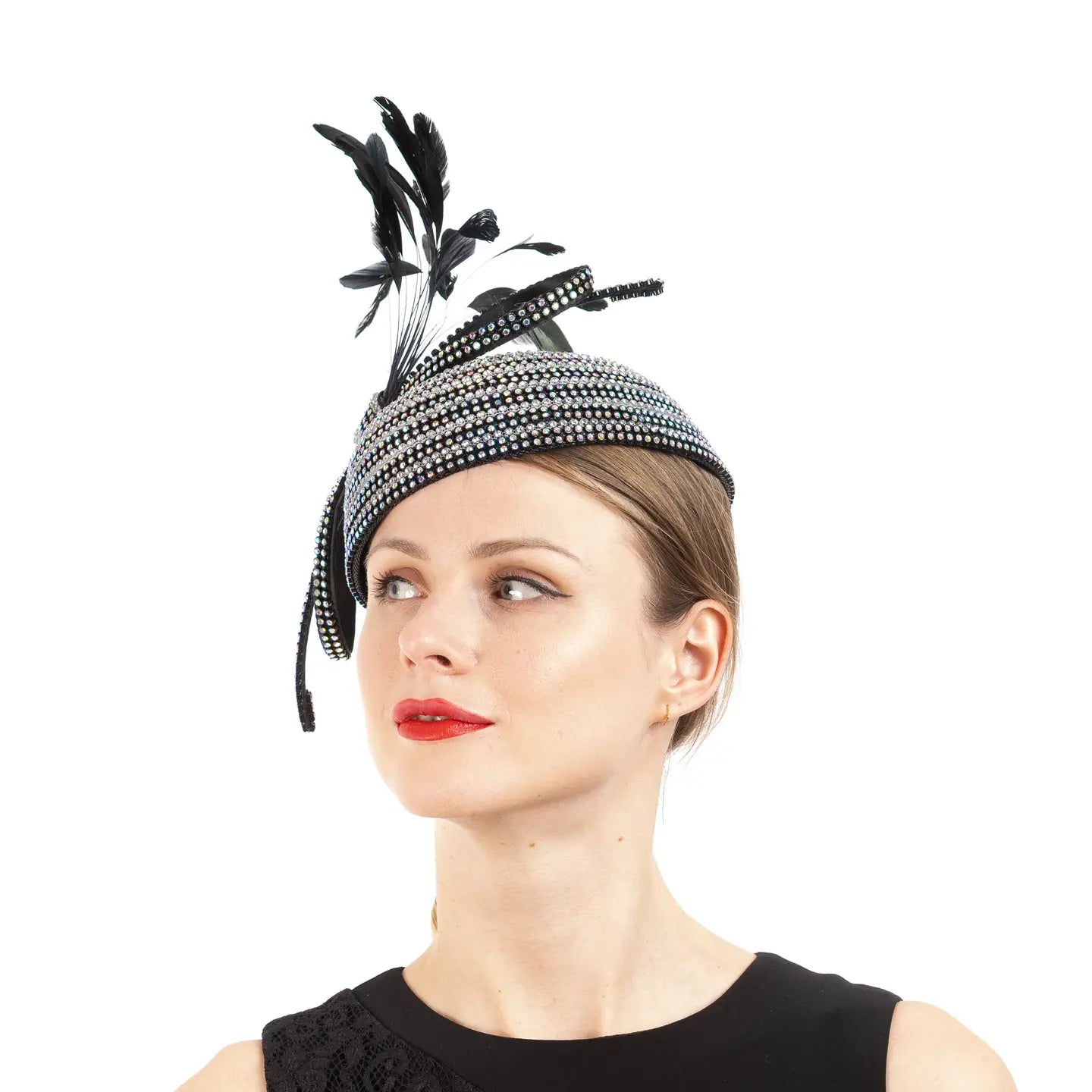 The Deco Brilliance Rhinestone Fascinator