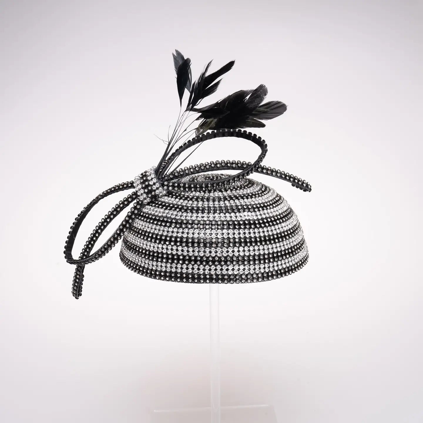 The Deco Brilliance Rhinestone Fascinator