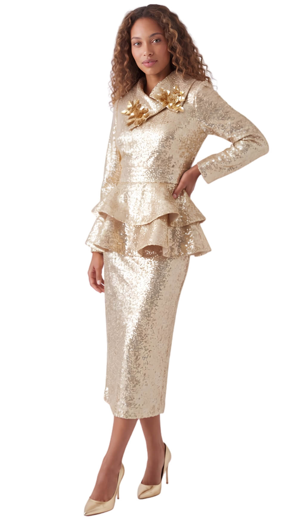 The Sovereign Sequin Skirt Suit