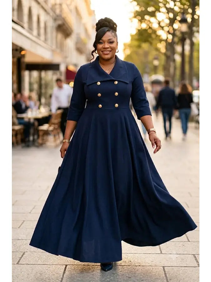 The Imperial Double-Breasted Coat Dress