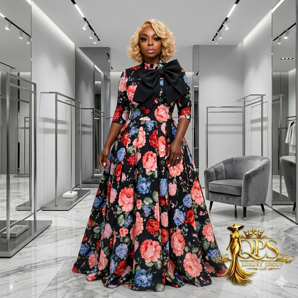 The Grand Entrance floral dress
