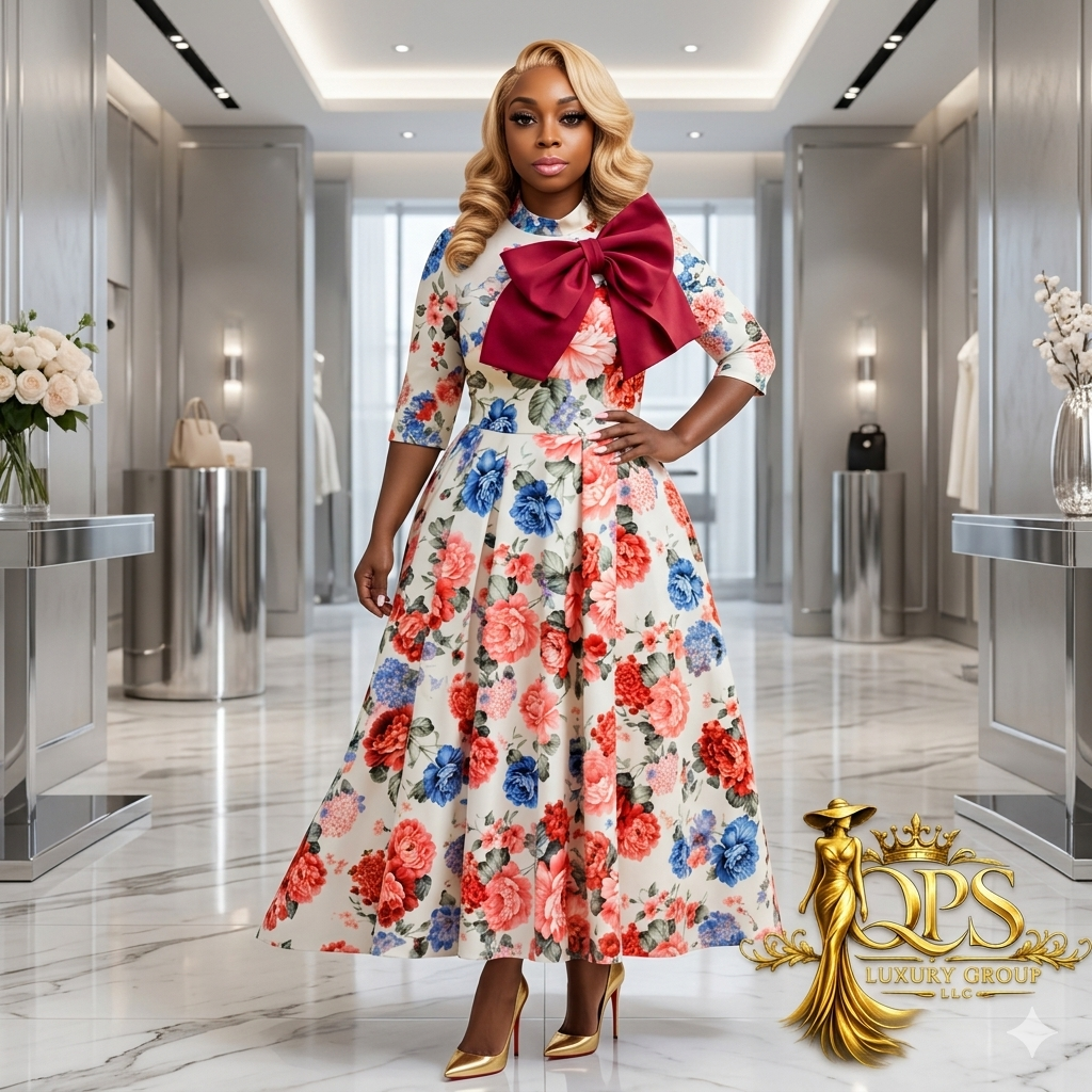 The Grand Entrance floral dress