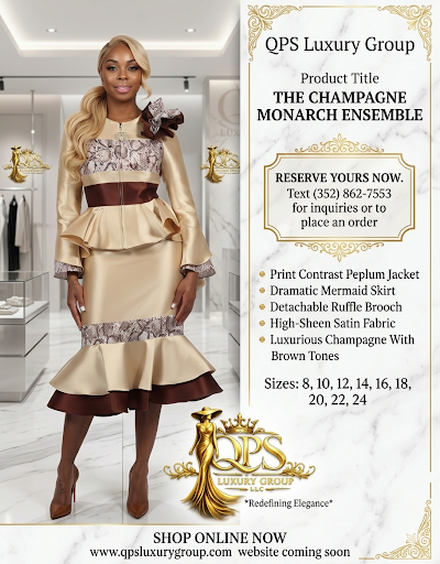 The Champagne Monarch Ensemble suit
