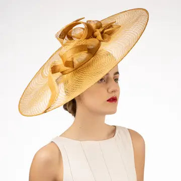 Twisted Trim Large Sinamay Headband Fascinator