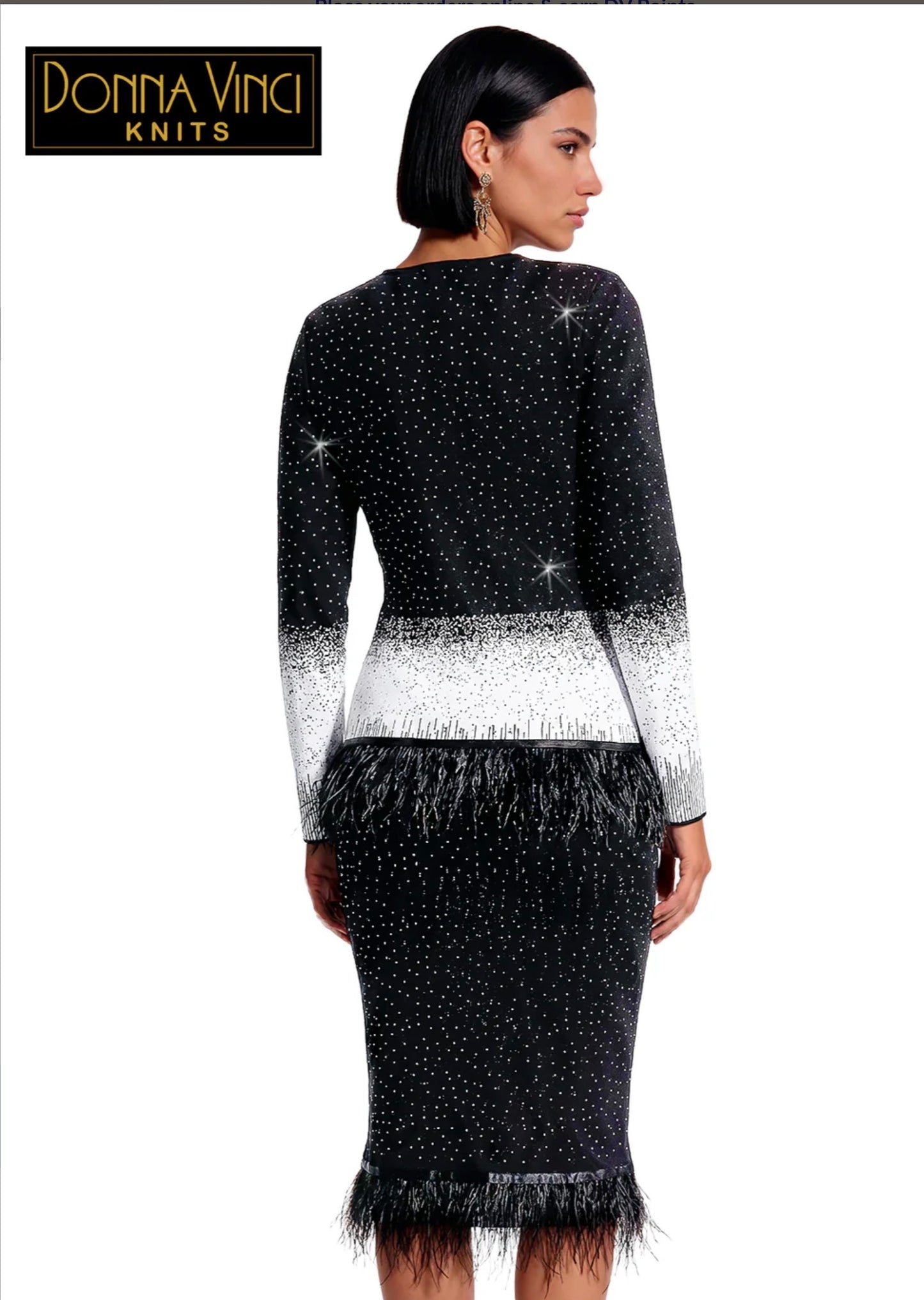 DonnaVinci Knit 13486: Embellished Elegance