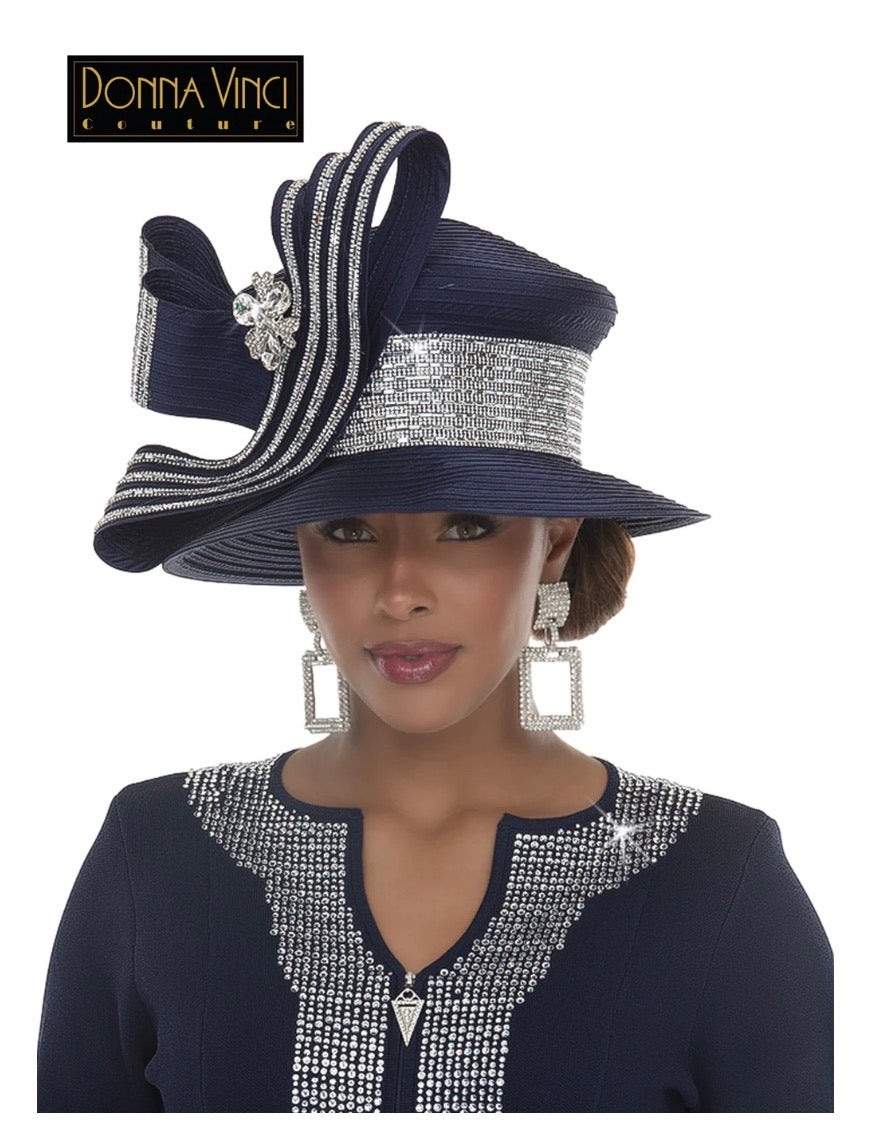 DonnaVinci Couture 13476 Matching Rhinestone Hat