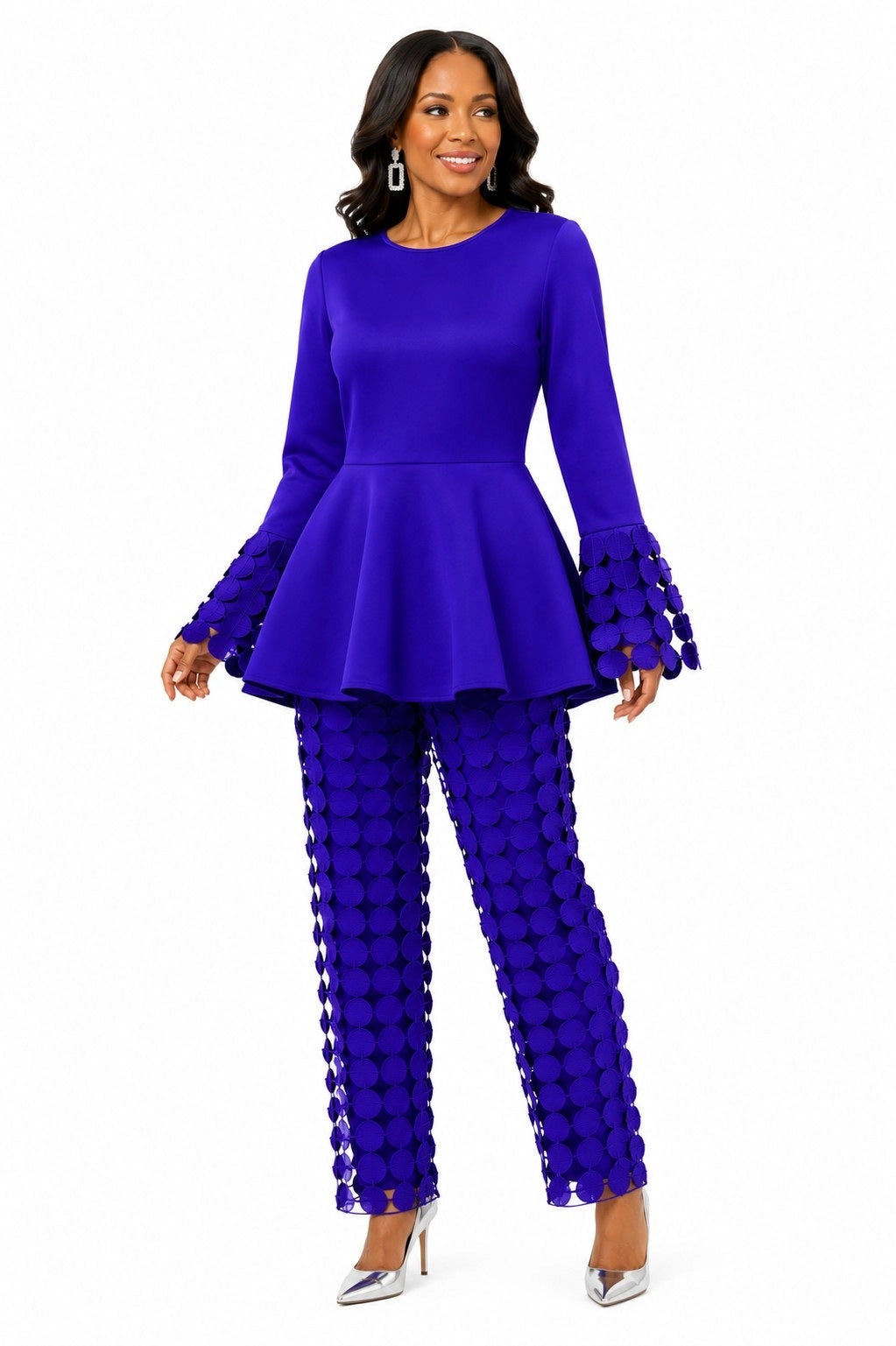 The New Dimension Peplum Pant Set