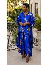 The "Gilded Splash" Asymmetrical Pant Set