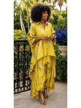 The "Gilded Splash" Asymmetrical Pant Set