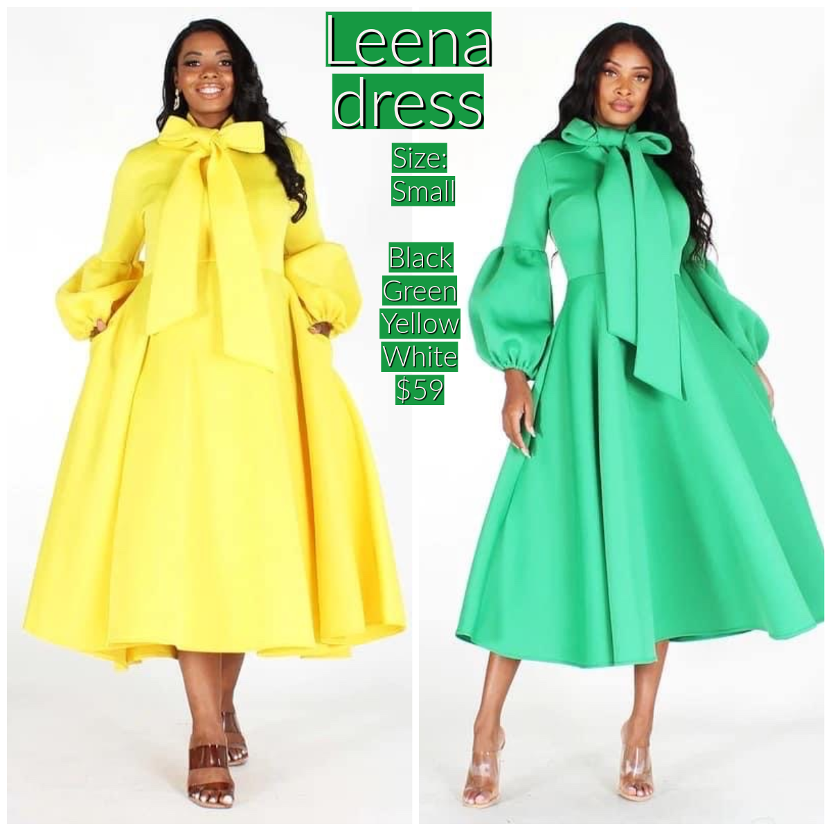 Leena bow dress