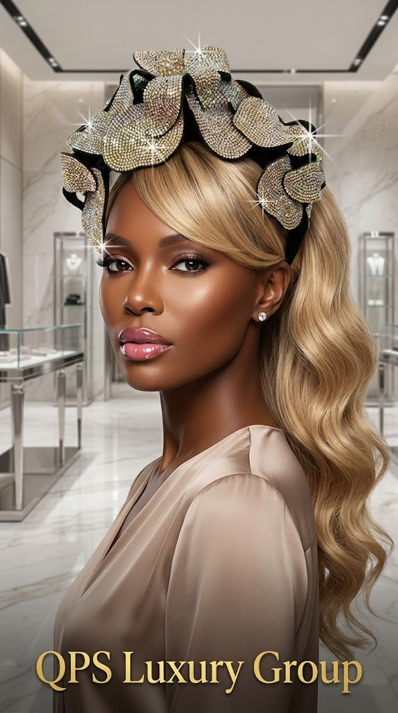 The OZ Headband – Elaborate Crystal Floral Headpiece