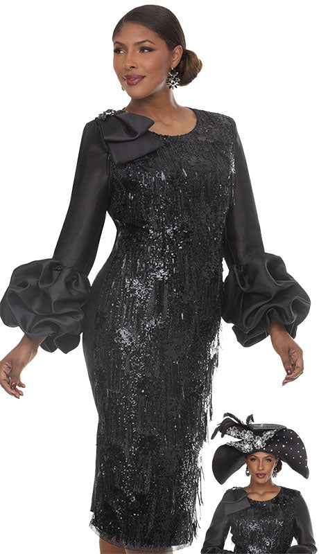 DonnaVinci 12276: Exquisite Virtual Silk & Sequin Dress