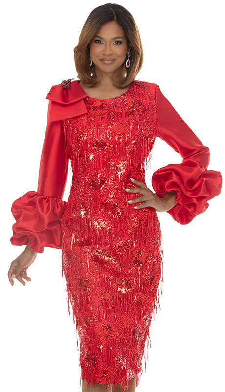 DonnaVinci 12276: Exquisite Virtual Silk & Sequin Dress