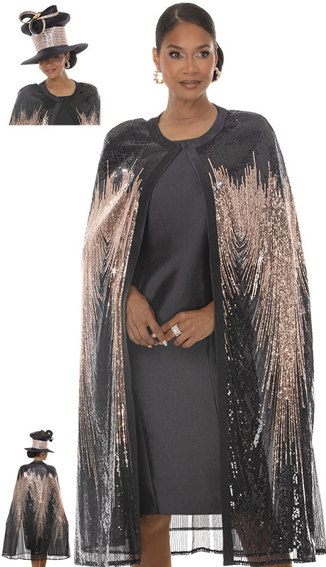 Donna Vinci 12277 - 2-Piece Dress & Cape set